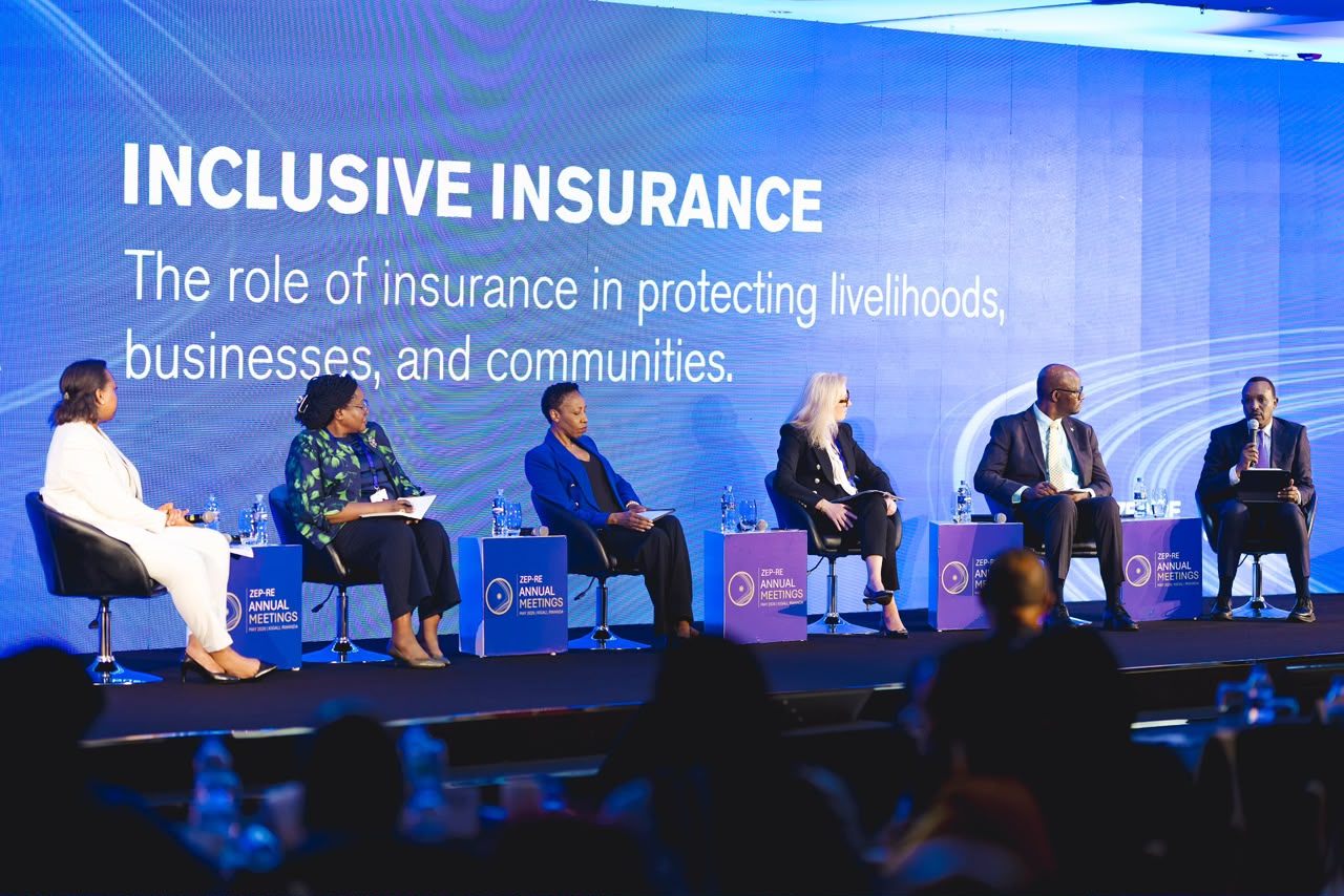 Panelists on stage at the ZEP-RE Annual Meetings in Kigali