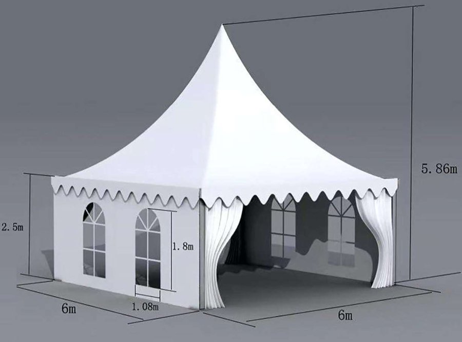 Pagoda tent village