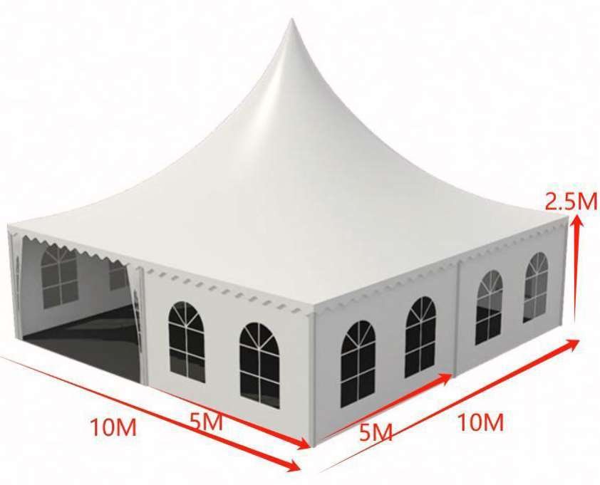 Transparent pagoda tent