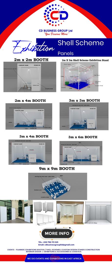 Shell scheme exhibition booth structures