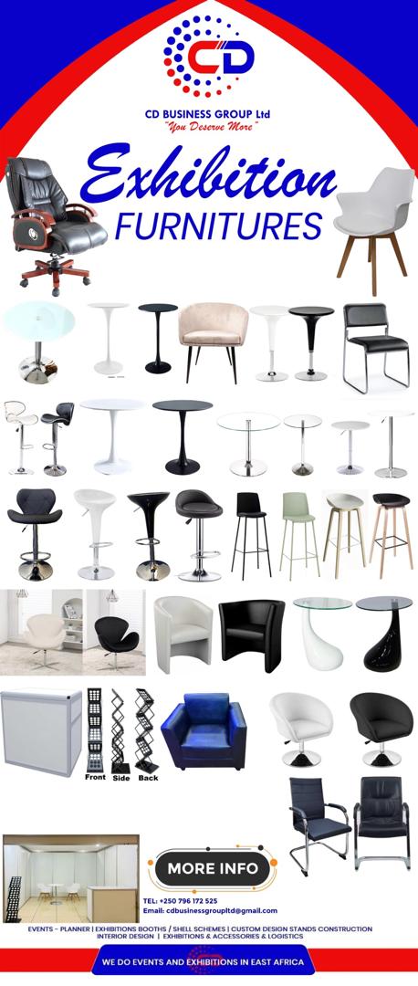 Exhibition chairs and bar stools